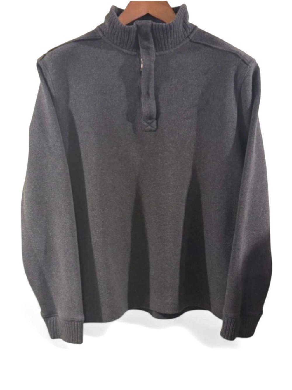 Banana Republic Charcoal Zip-Up Sweater Size Men’s Large